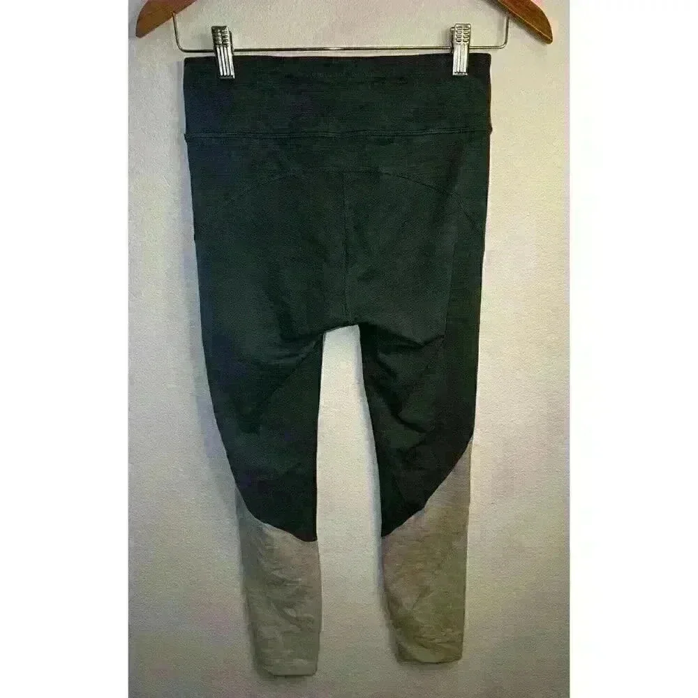 Outdoor Voices Women's Green & Gray Heathered Legging 24” Inseam Size Small‎ - Picture 2 of 6